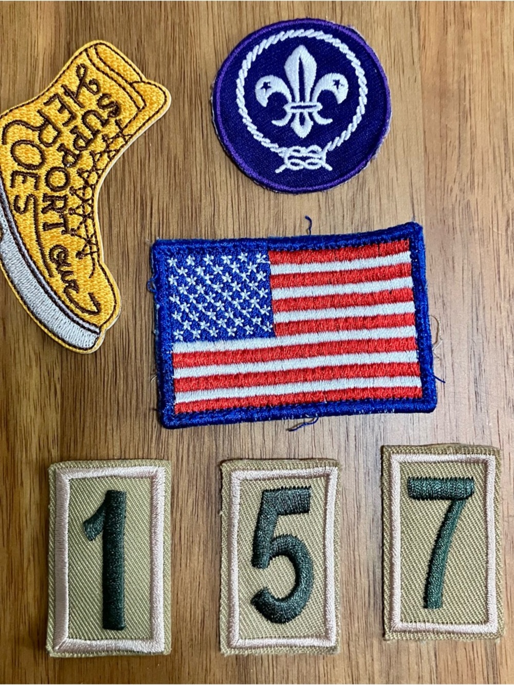 Mixed Sew-On & Iron-On Patches Patriotic Boy Scouts of America